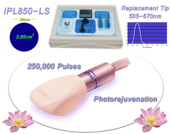 Vascular Vein 630-750nm Filtered Tip for Beauty Treatment Equipment, Machine, System, Device.