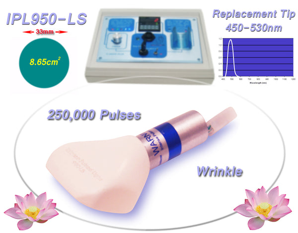 IPL950-LS Wrinkle Treatment 450-530nm Filtered Tip for Beauty Equipment, Machine, System, Device.
